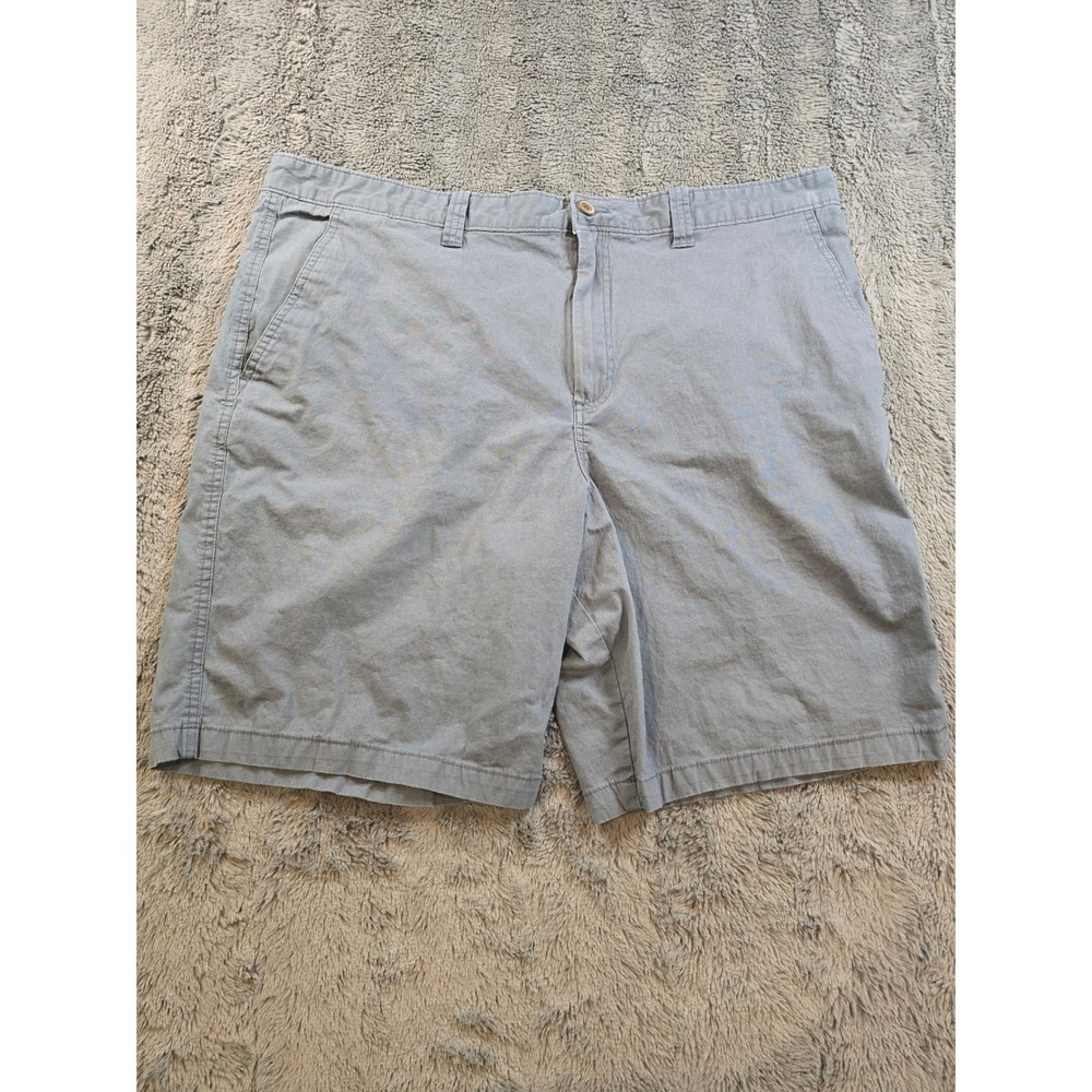 Magellan Outdoors Mens Chino Shorts Gray Size 40W Hiking Casual Flat Front 0117 - Picture 1 of 6